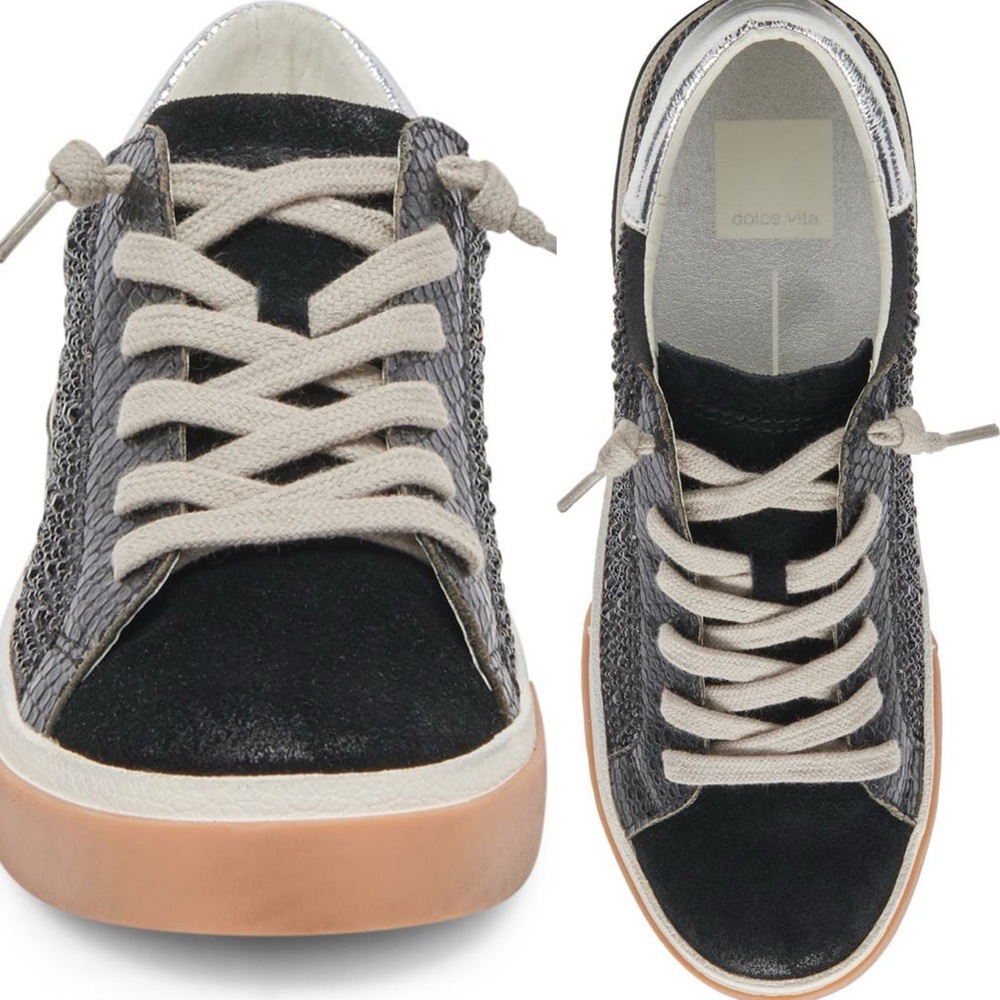 Dolce Vita Zina Crystal Sneaker Women’s Casual Size 8-9 - Picture 3 of 10